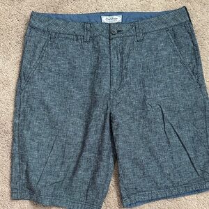 Flag & Anthem Gray Flat Front Men's Shorts